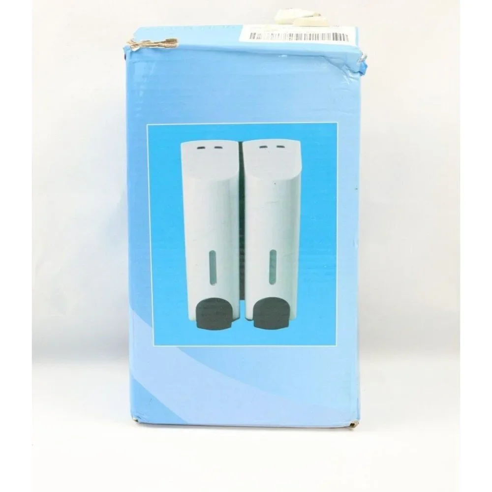AUMIO‎ Chamber Soap Dispenser, Gel Shampoo Conditioner Refillable 2x350ml -OPEN